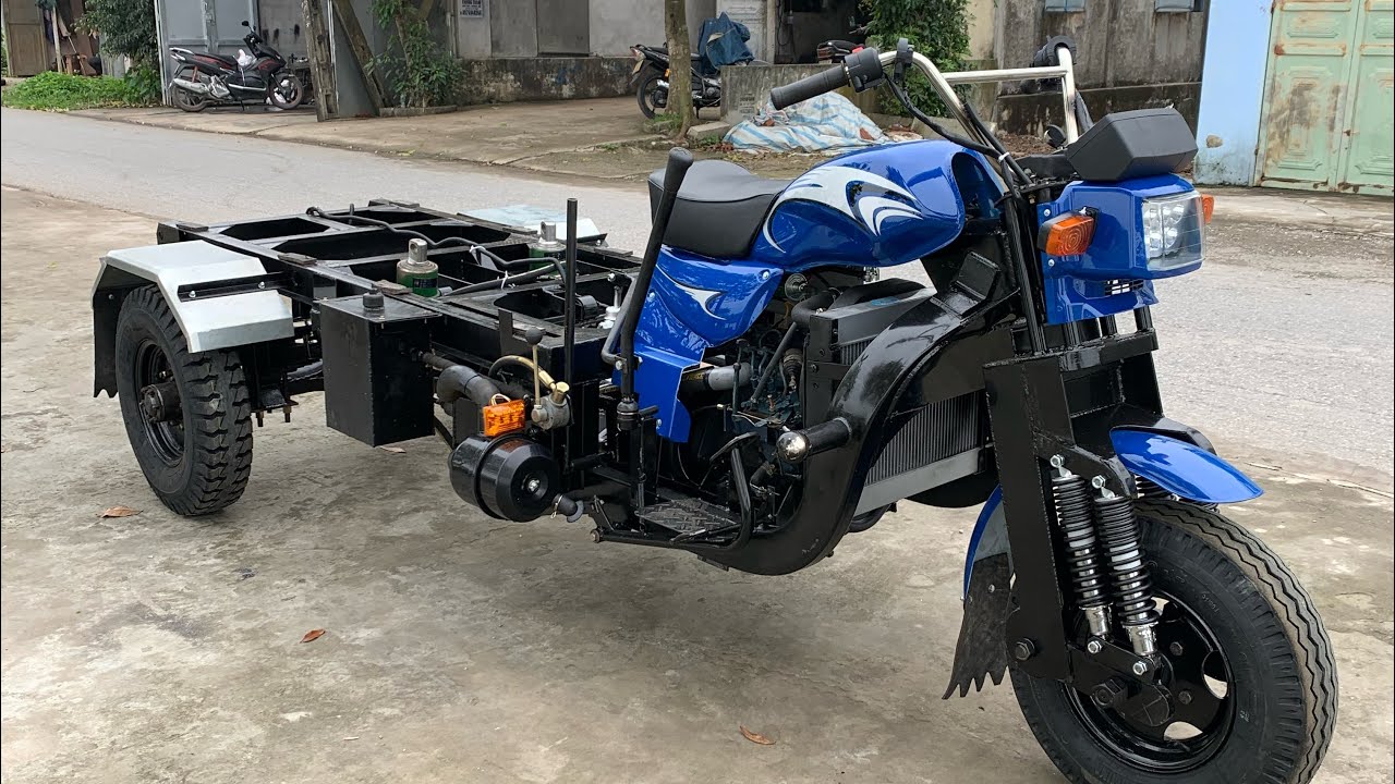 ĐÁNH GIÁ CHI TIẾT XE BA BÁNH MÁY DẦU TẦM TRUNG MODEL D72