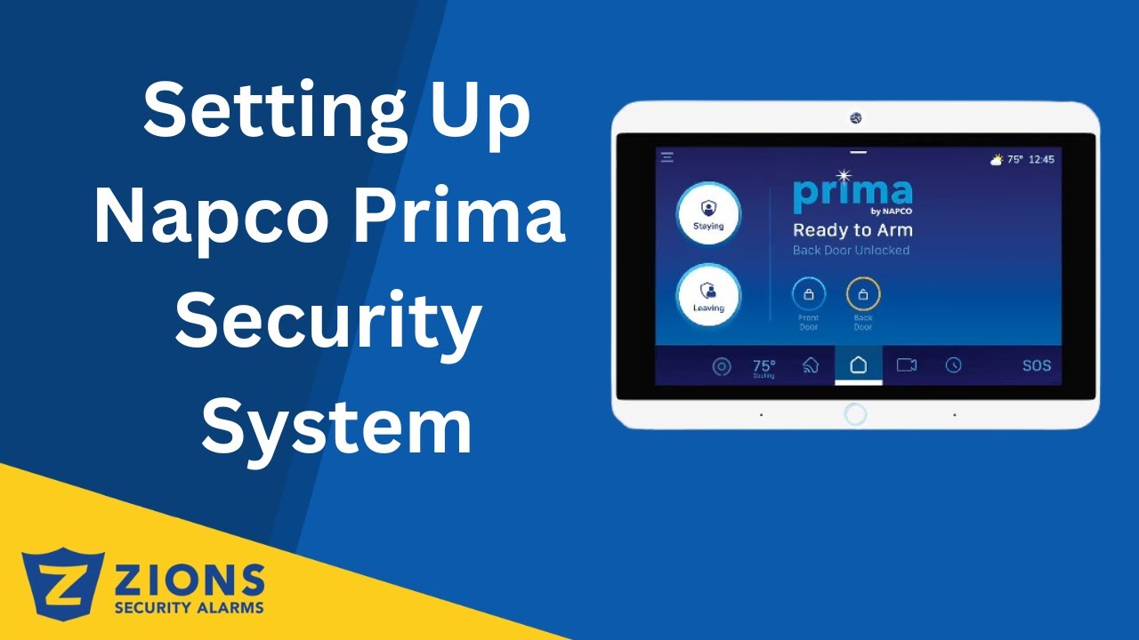 Setting Up Napco Prima Security System