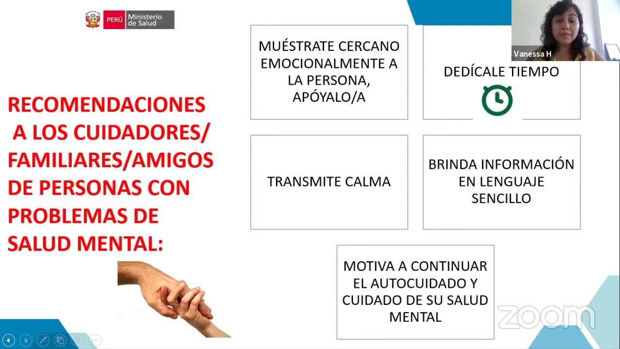 Video MINSA da orientación para la atención de la salud mental de las familias