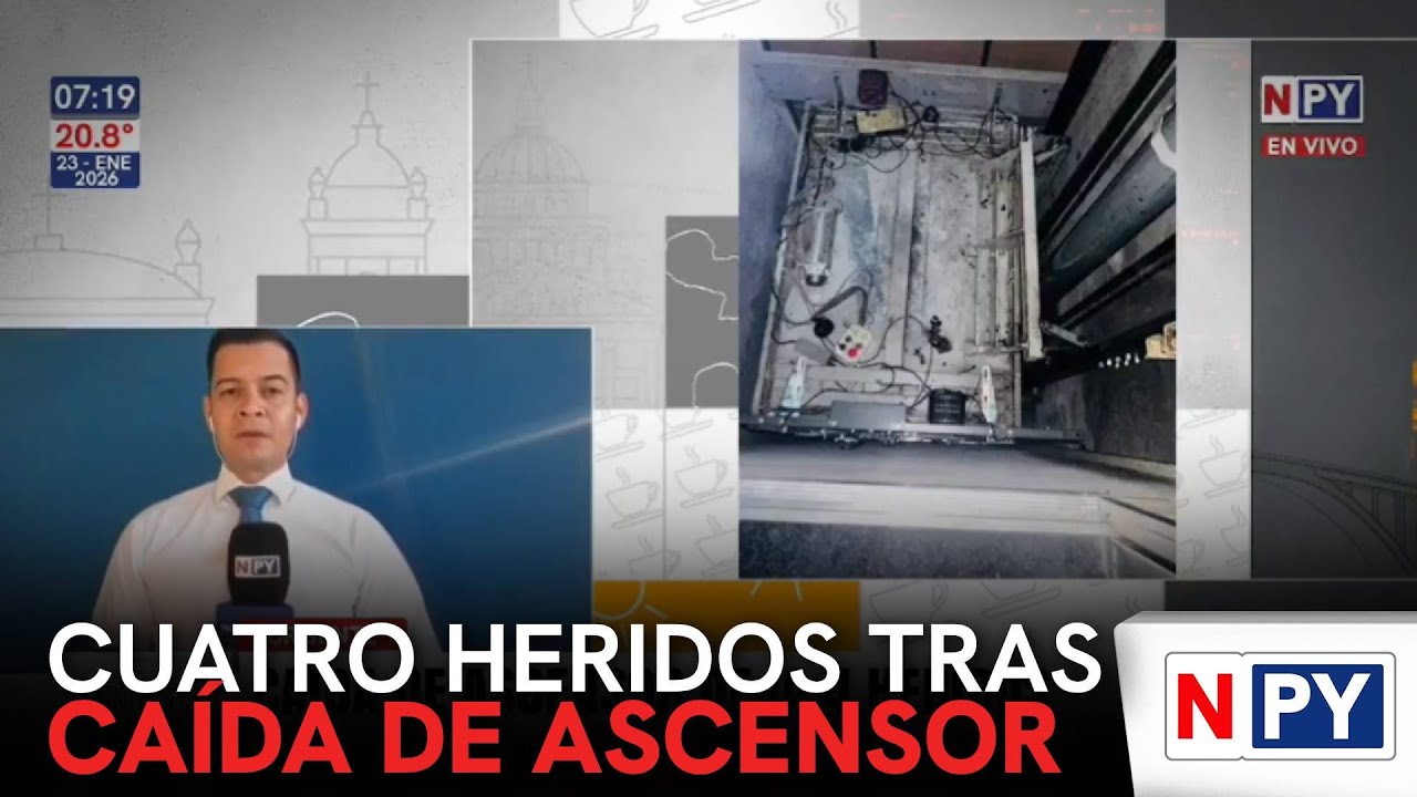 Cayó un ascensor: Hay cuatro heridos en Encarnación