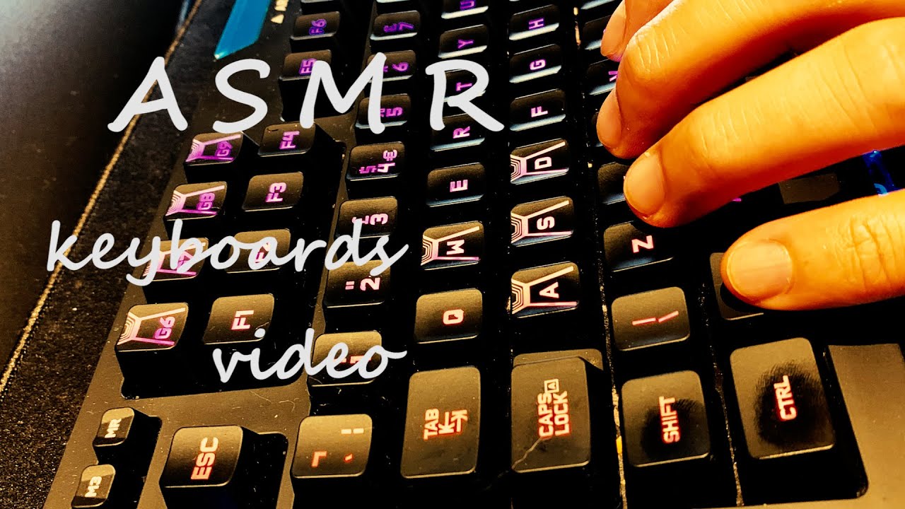 ASMR  Keyboards with fast typing(No talking)