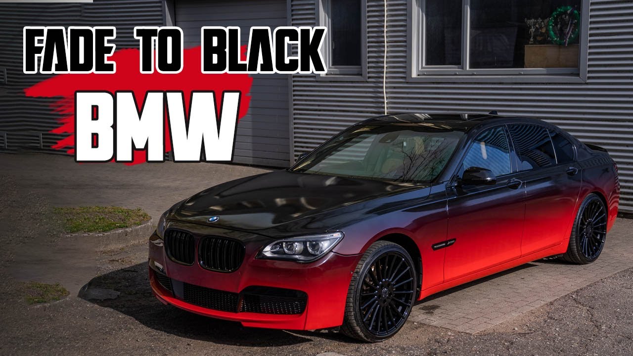 BMW Series 7 | FADE TO BLACK DESIGN | Two tone color fade wrap