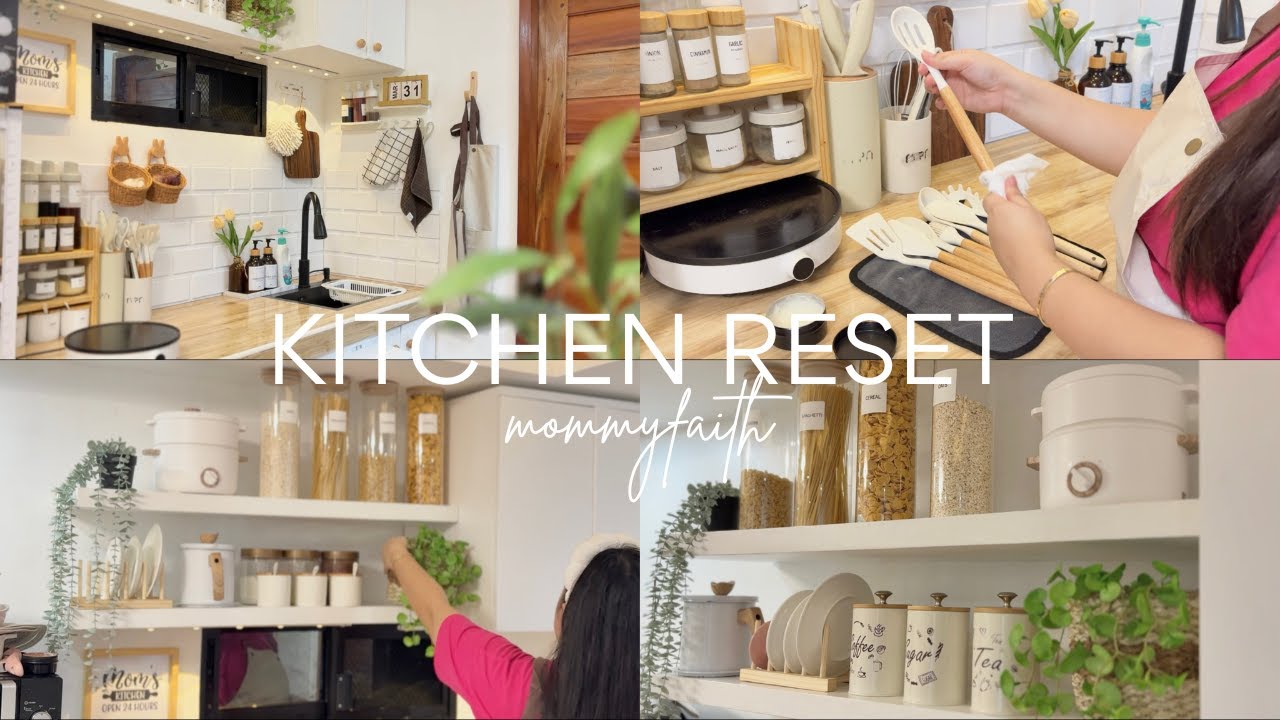 Kitchen Reset✨ | cleaning, organizing & re-arrange
