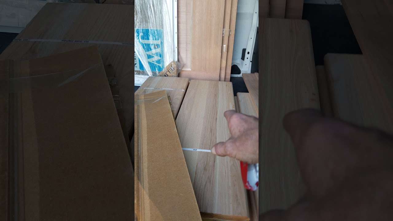 DEALER SALES TO PUBLIC Stair Treads 5/4 Selects Solid Oak Stained to Match Flooring & Mahogany Door