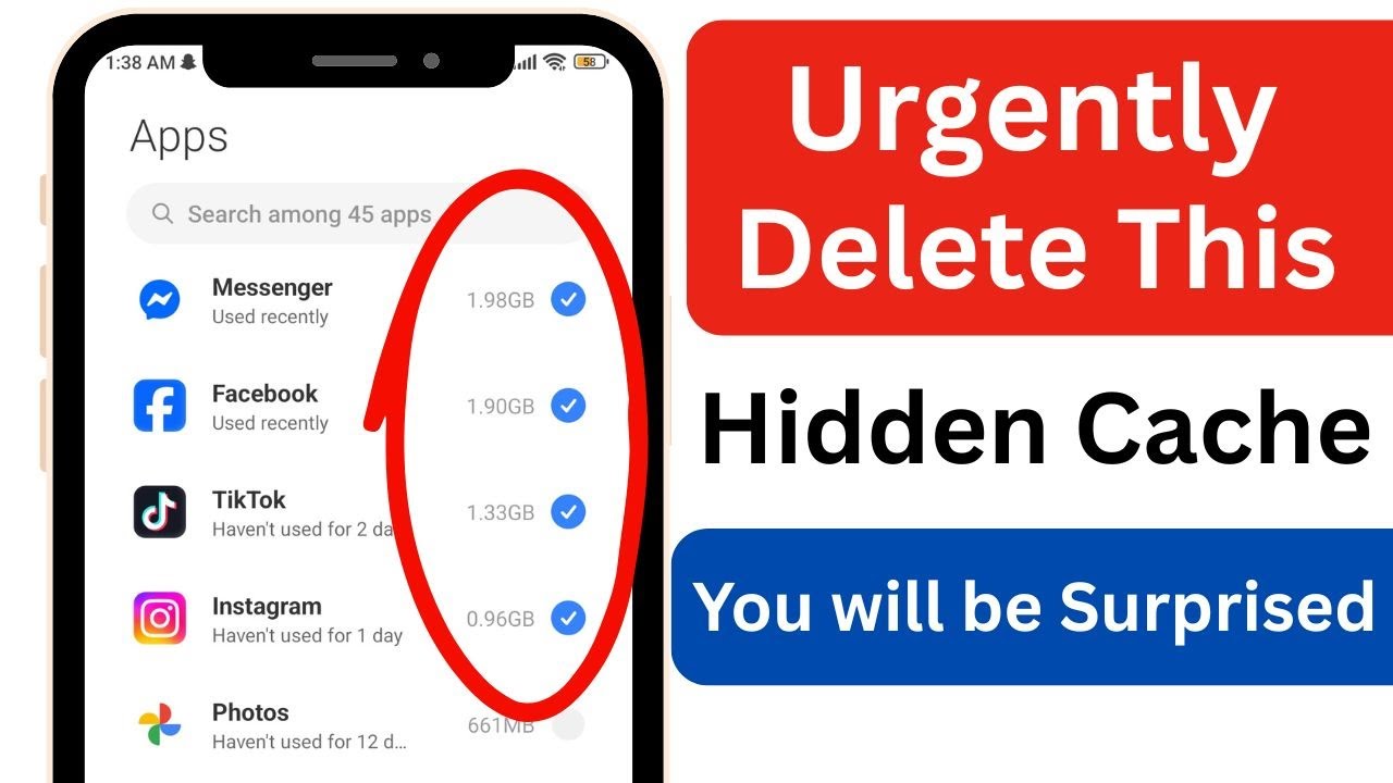 Delete HIDDEN CACHE To Free UP a Lot of PHONE MEMORY
