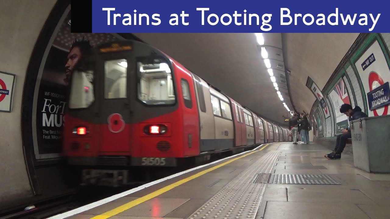 London Underground Northern Line Trains At Tooting Broadway
