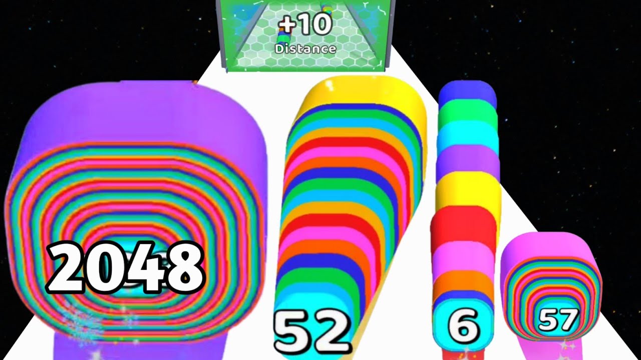 Smash Runner vs Stack Colours - All Level Gameplay (NOOB vs PRO vs HACKER) New Update 