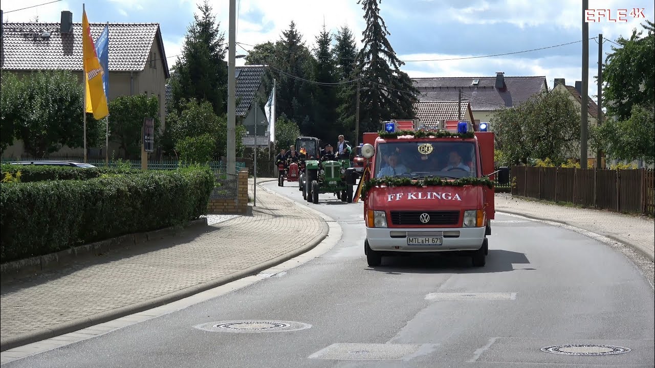 Fahrzeugkorso zum 100er Fest der FF Klinga
