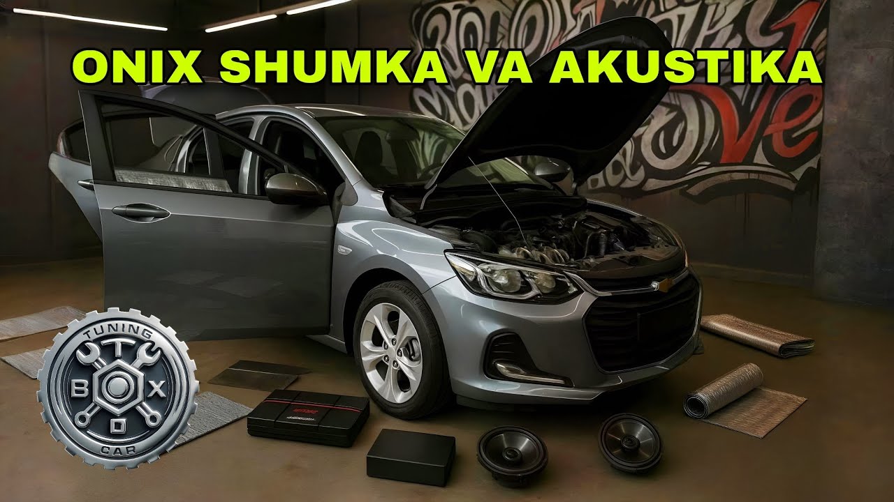 CHEVROLET ONIX | TO‘LIQ SHOVQIN IZOLYATSIYA VA YANGI AKUSTIKA 🎵 ПОЛНАЯ ШУМОИЗОЛЯЦИЯ 🔊