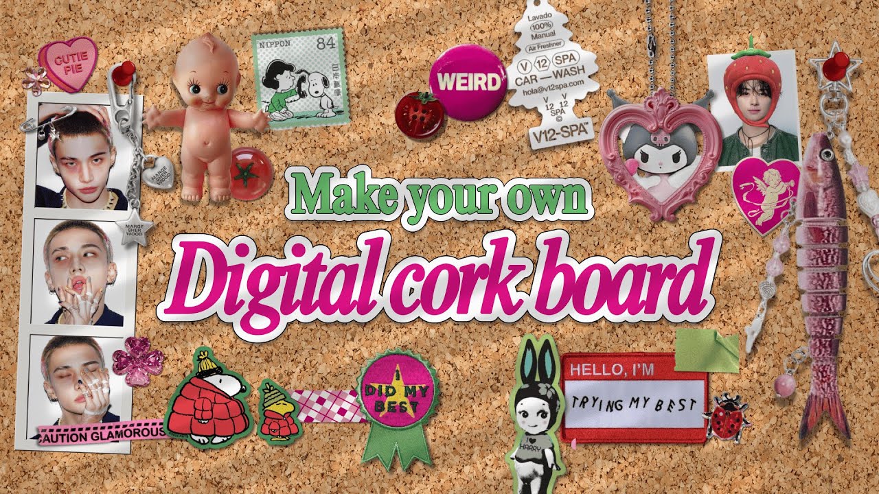 How to Make a Digital Corkboard in Canva free | Step- by-Step Tutorial + Templates
