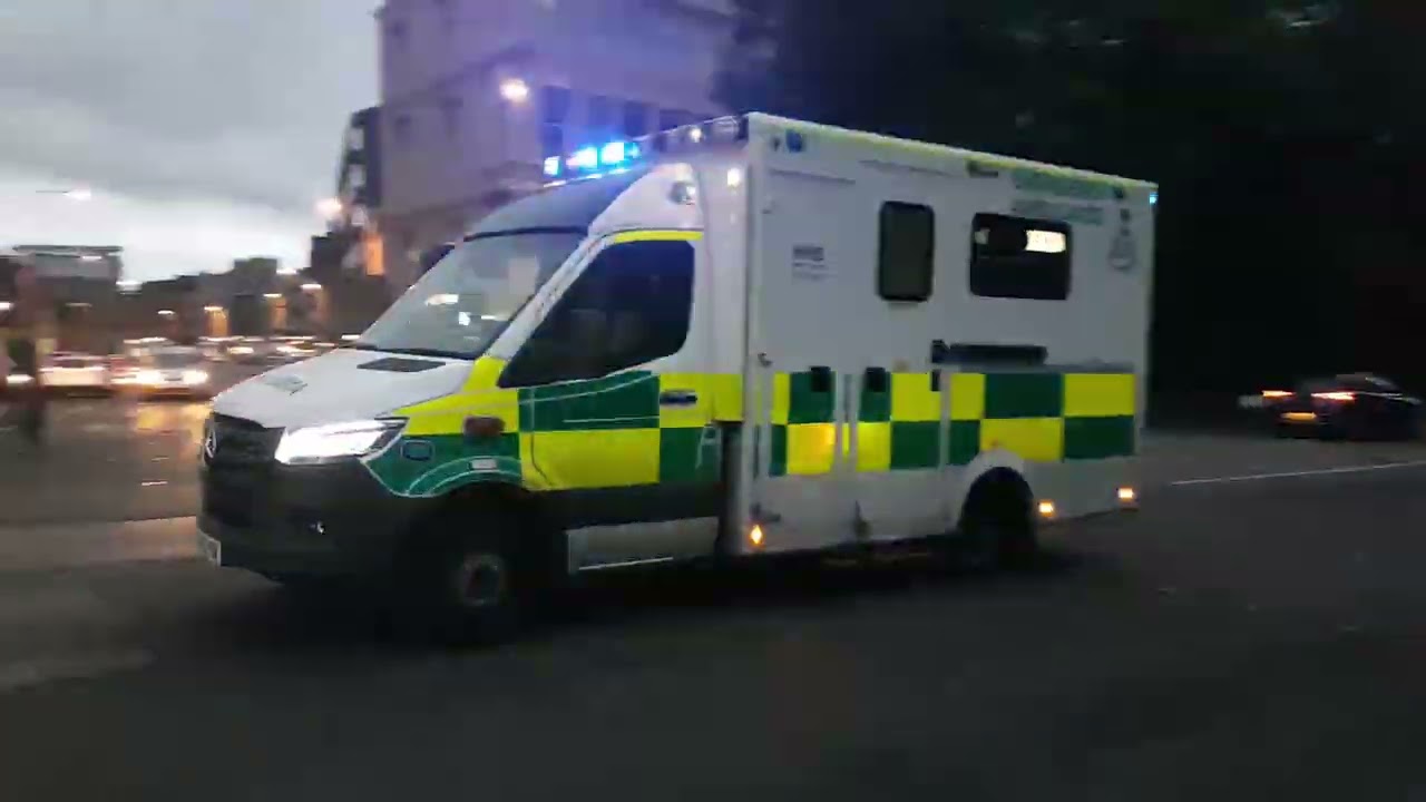 Fire and Ambulance in Glasgow and Greenock, Scotland