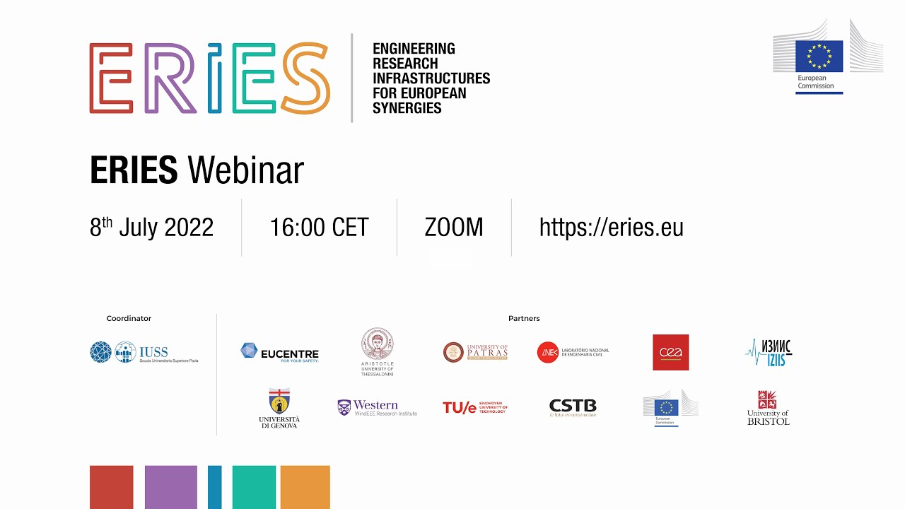 ERIES - Engineering Research Infrastructures for European Synergies - Webinar 8th July 2022