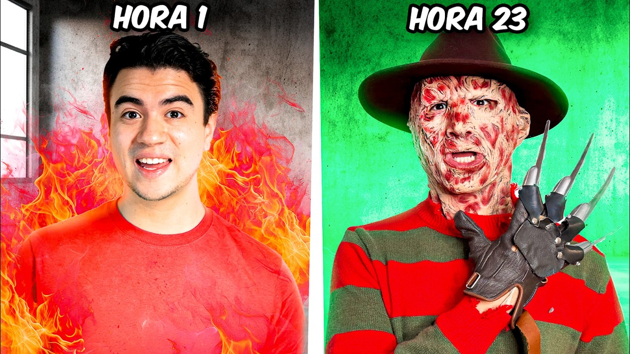24 HORAS como FREDDY KRUEGER!