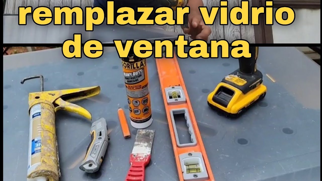 como cambier vidrio de ventana de mobil home  to change mobile home window glass