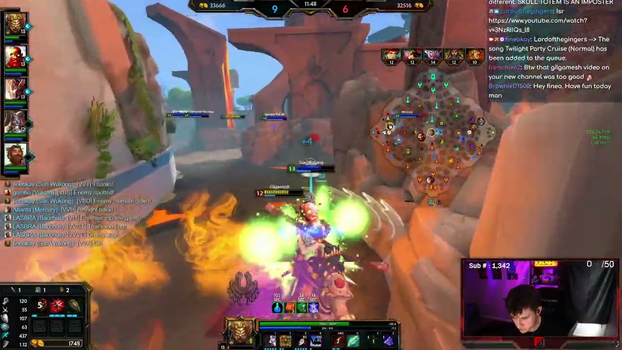 sun wukong solo w/ damage build (SMITE)