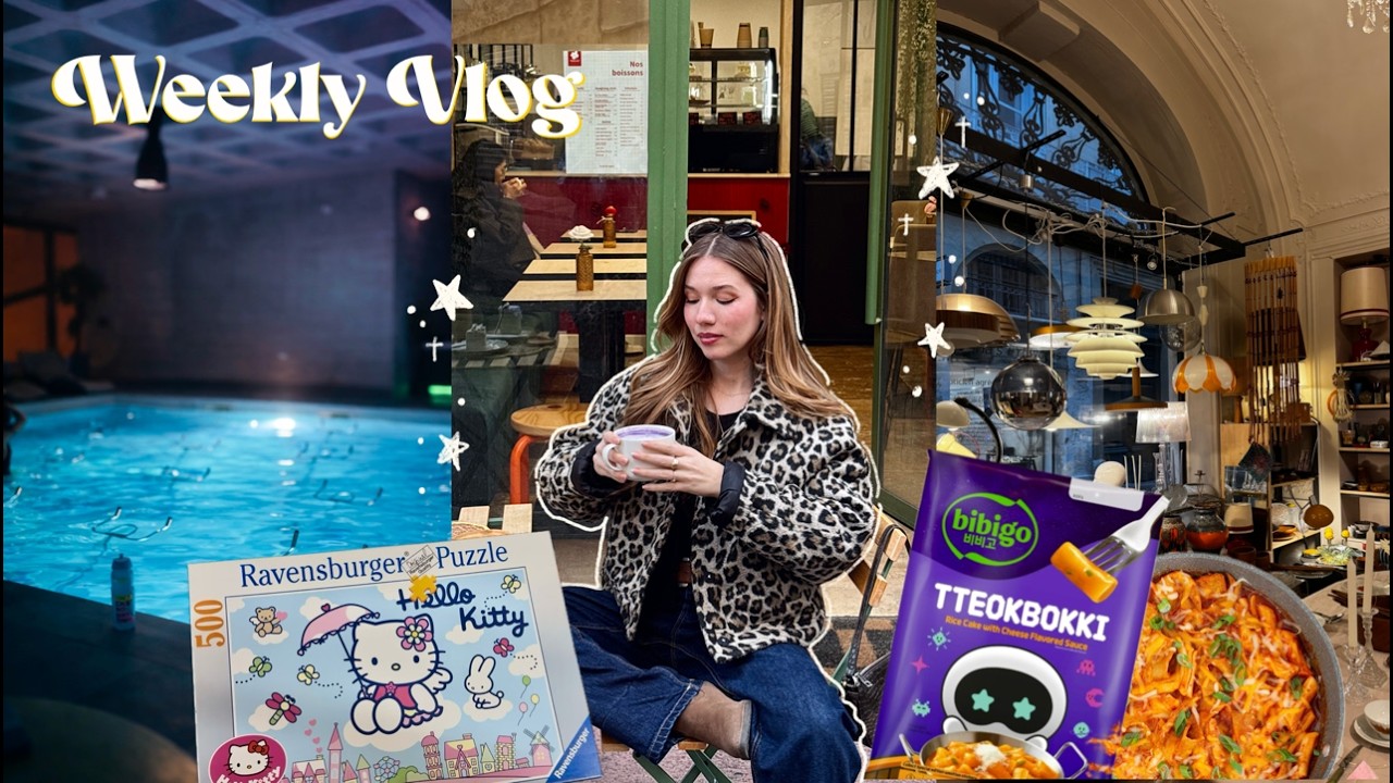 Weekly Vlog - Emmaus, aquabike, escalade, cuisine &hellip; 📚👙🥡