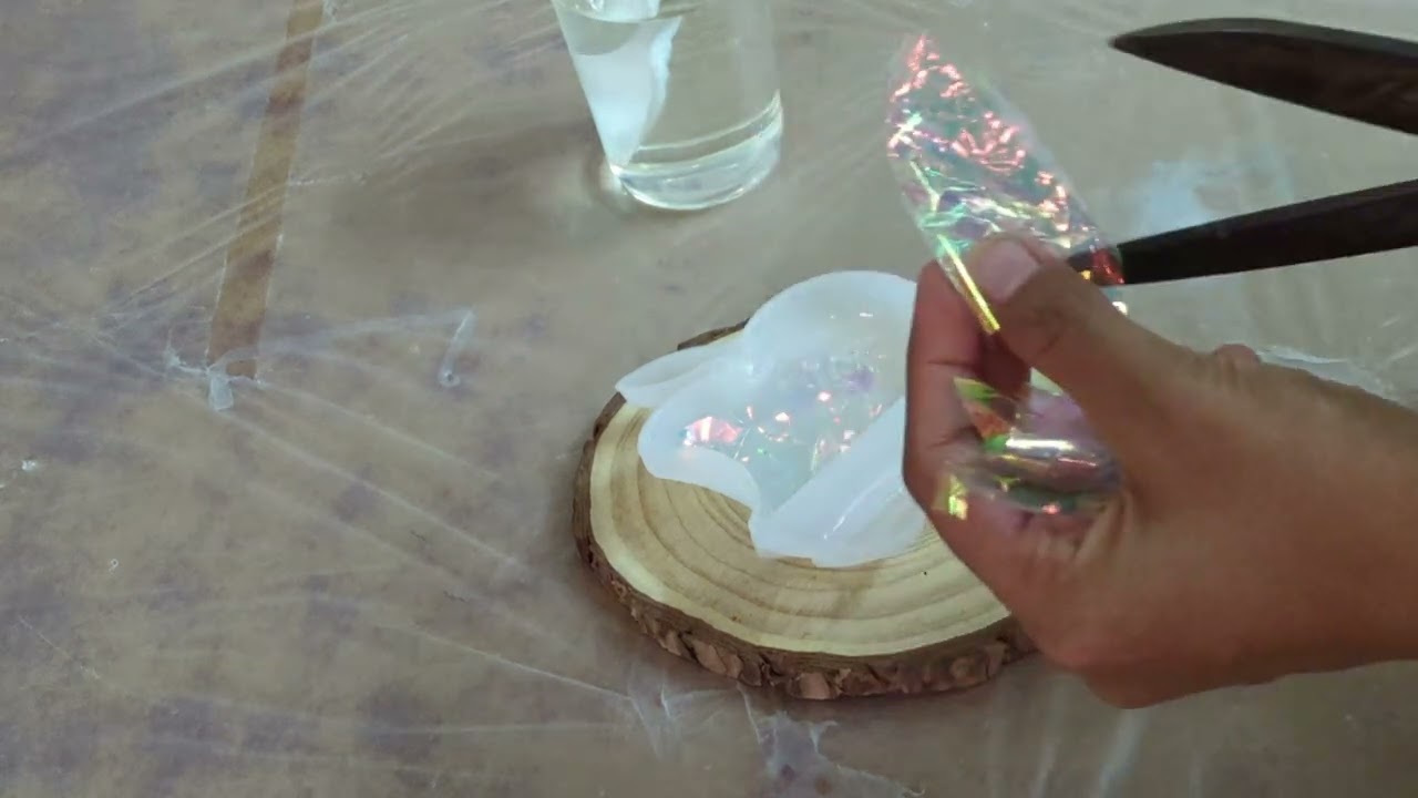 first time ever using OPAL sheet in resin art | Resin art #67