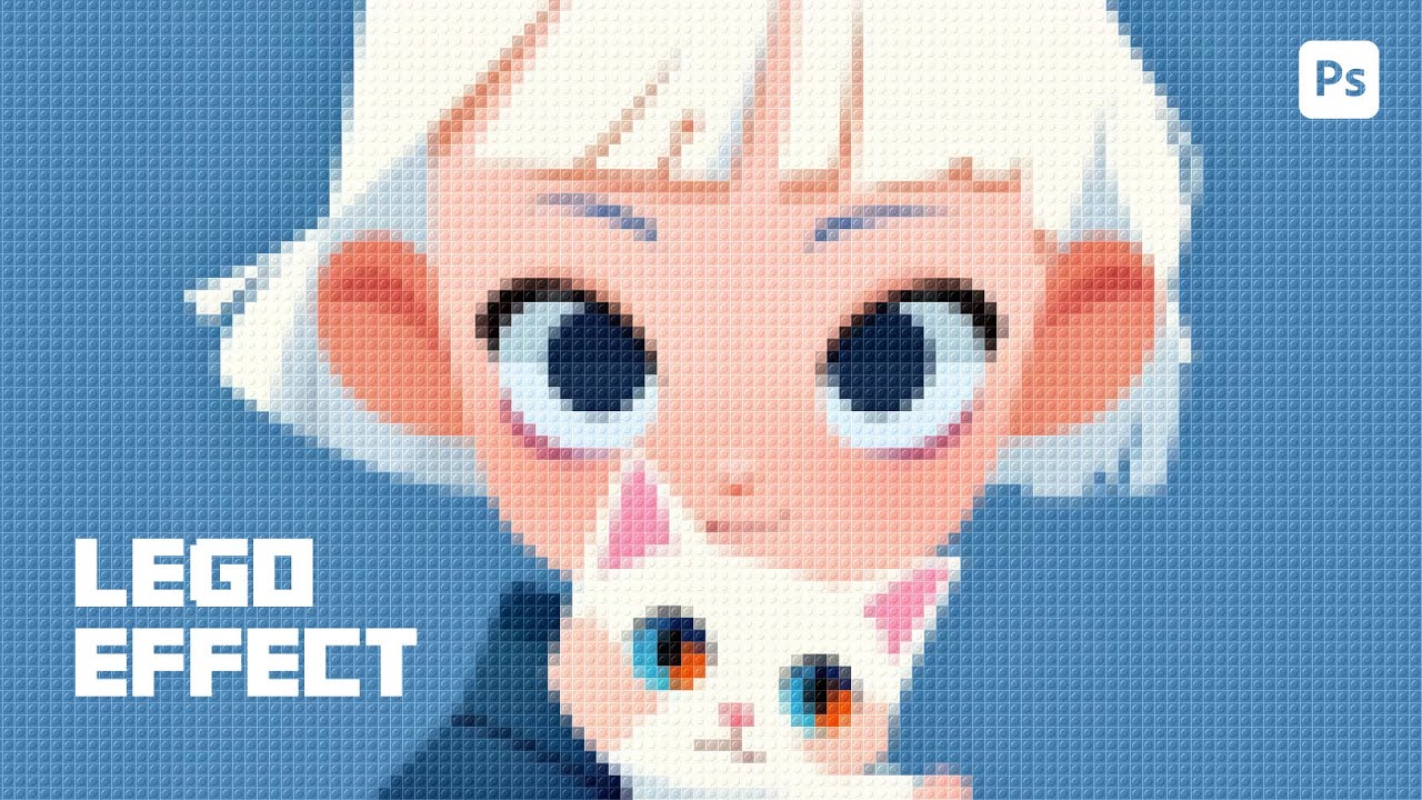 Lego effect for beginners | Adobe Photoshop Tutorial