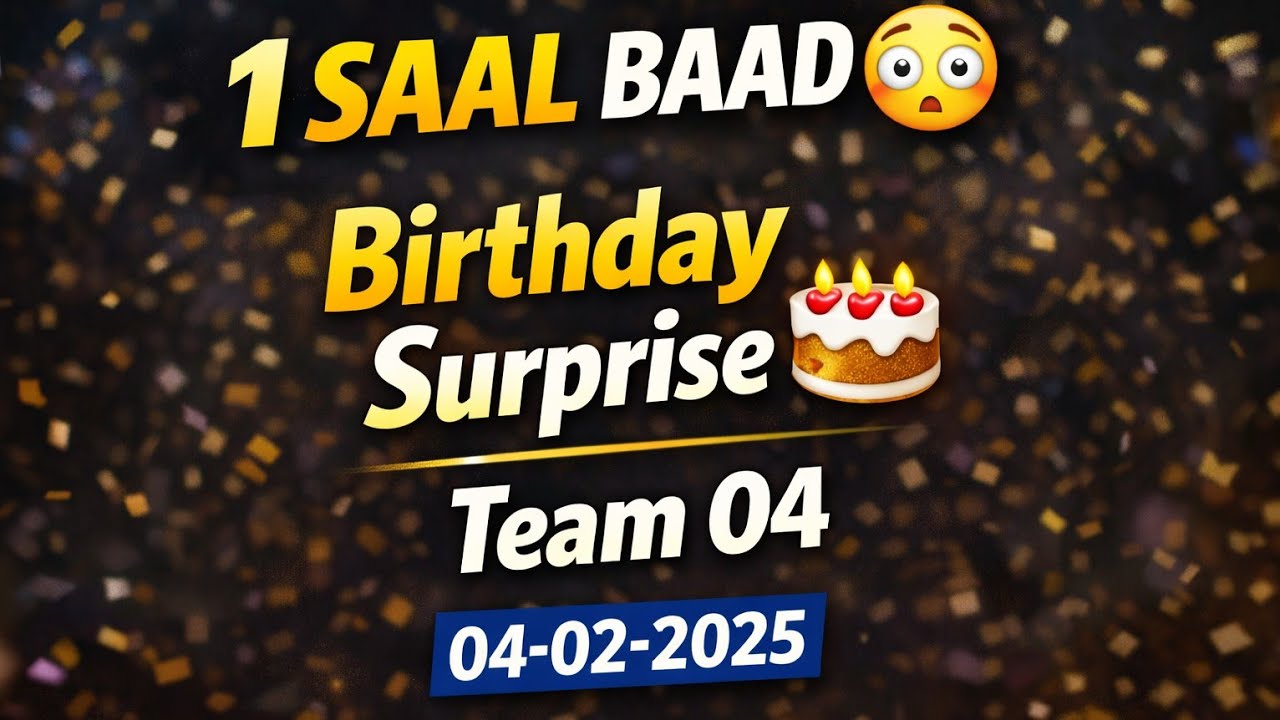 04-02-2025 || Ye Vlog 1 Saal Se Phone Me Tha… Aaj Aapke Liye 🎂 Birthday Surprise || Team 04