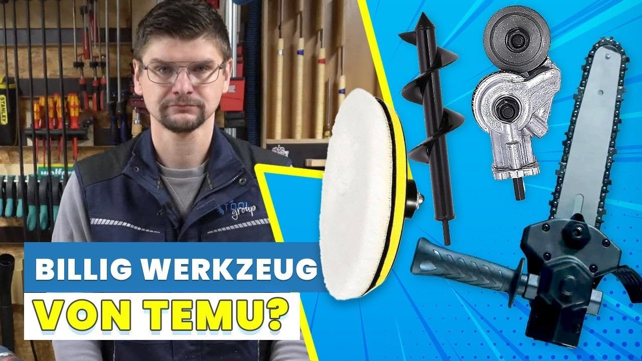 KETTENSÄGE UNTER 20€?! Wir testen 5 Werkzeug-Gadgets von TEMU für Bohrschrauber! || ToolGroup