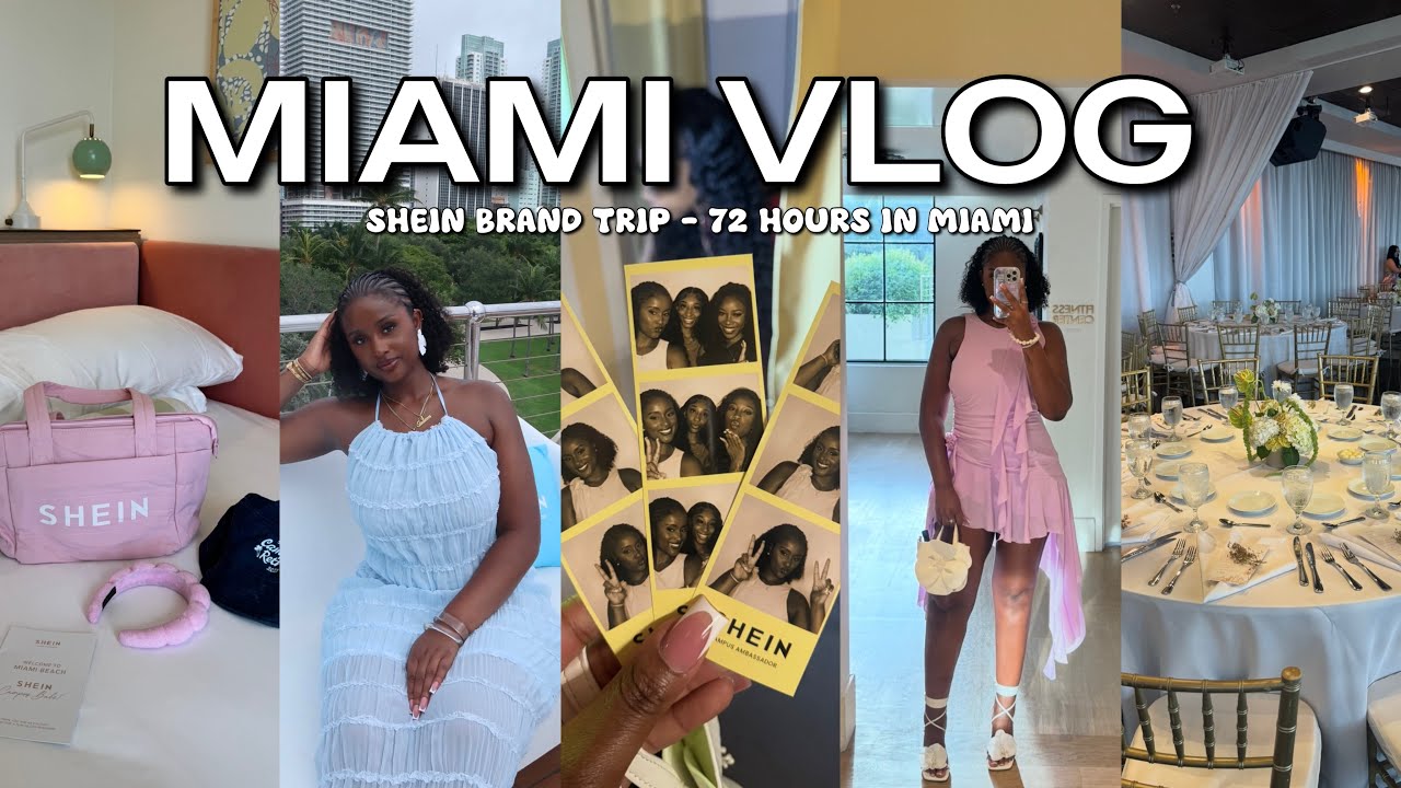 TRAVEL VLOG: SHEIN FLEW ME OUT TO MIAMI, BRAND EVENTS, MEETING NEW PEOPLE, MEGA YACHT, TRAVEL DAYS 
