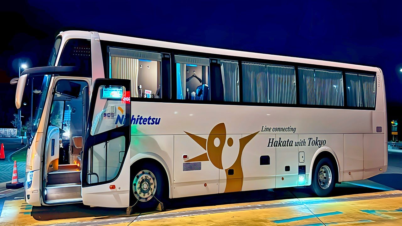 14 часов на самом длинном ночном автобусе Японии из Токио в Фукуоку