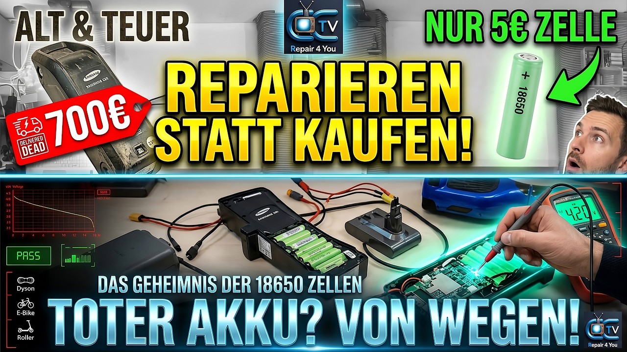 700&euro; gespart! 🤑 Repariere deinen E-Bike Akku f&uuml;r nur 5&euro;!