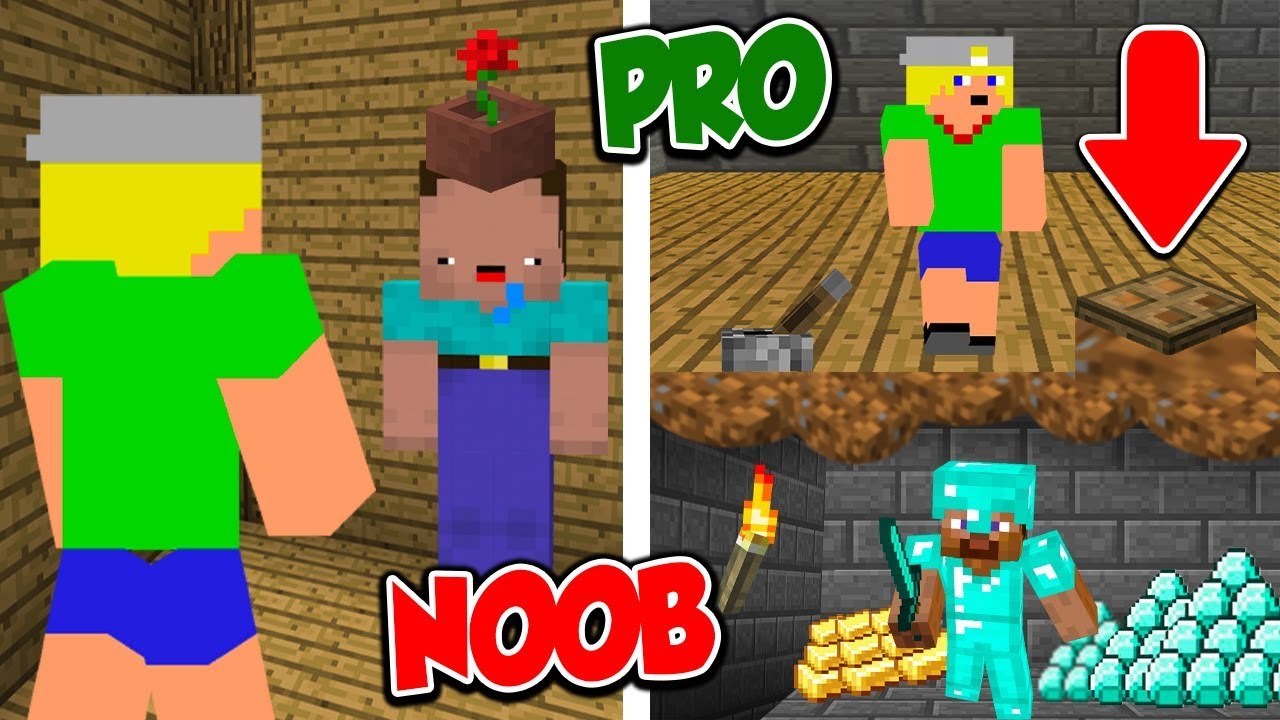 NOOB VS PRO VERSTOPPERTJE IN MINECRAFT!