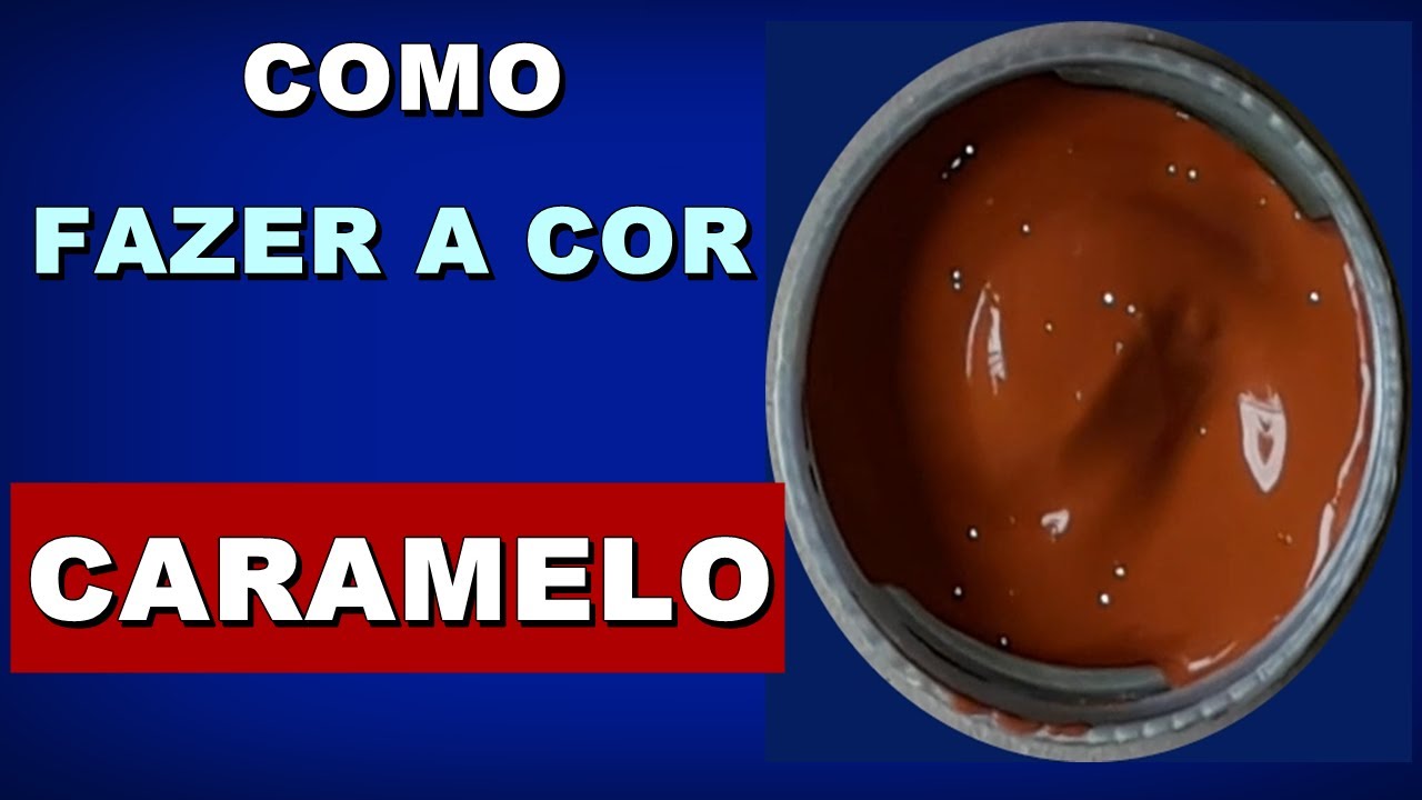 Como fazer a cor Caramelo - Mistura de cores