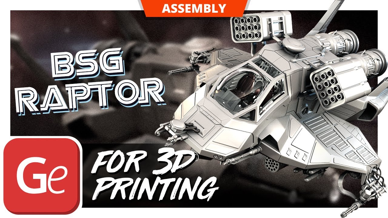 BSG Raptor 3D Printing Model | Assembly by Gambody