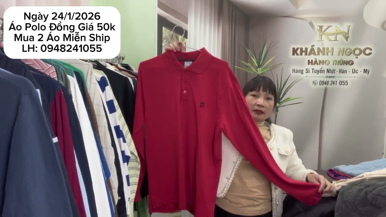 [24/1] ÁO POLO NHẬT/ ĐỒNG GIÁ 50k/ MUA 2 ÁO MIỄN SHIP/ alH: 0948241055