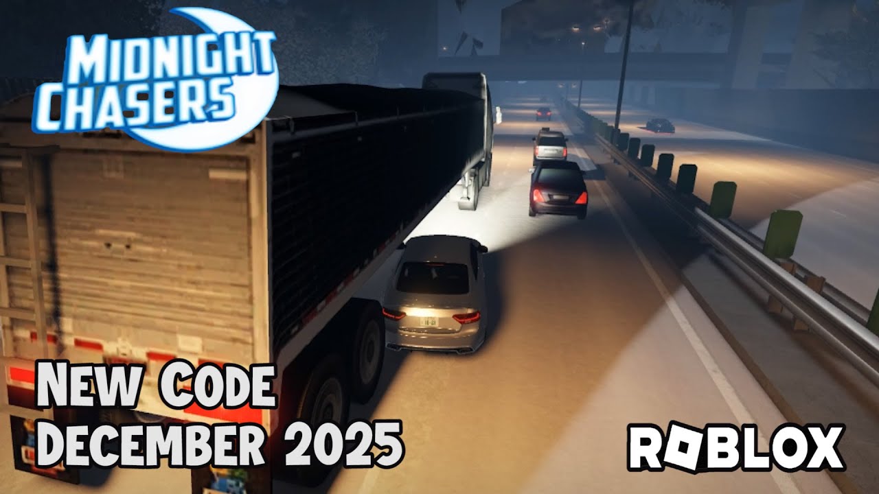 Roblox Midnight Chasers: Highway Racing: новый код, декабрь 2025 года