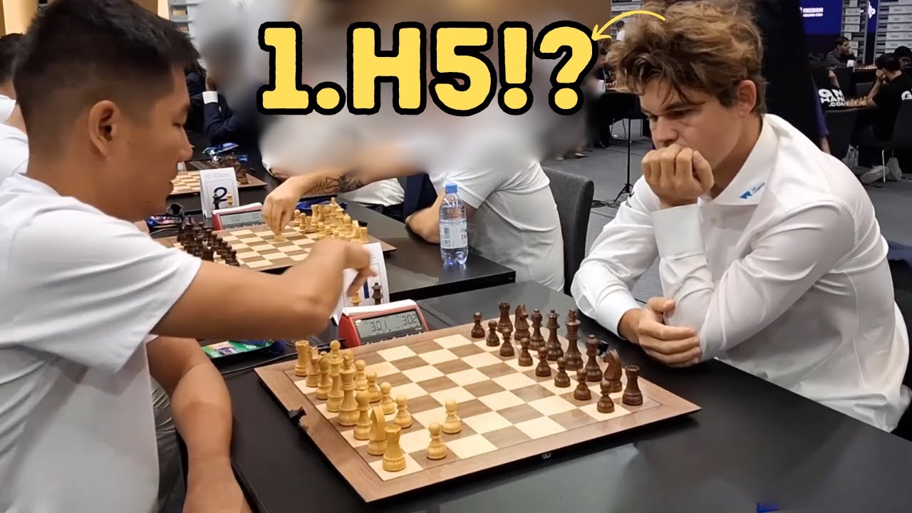 When Magnus Played 1.h5! Against a 2200 ELO Opponent