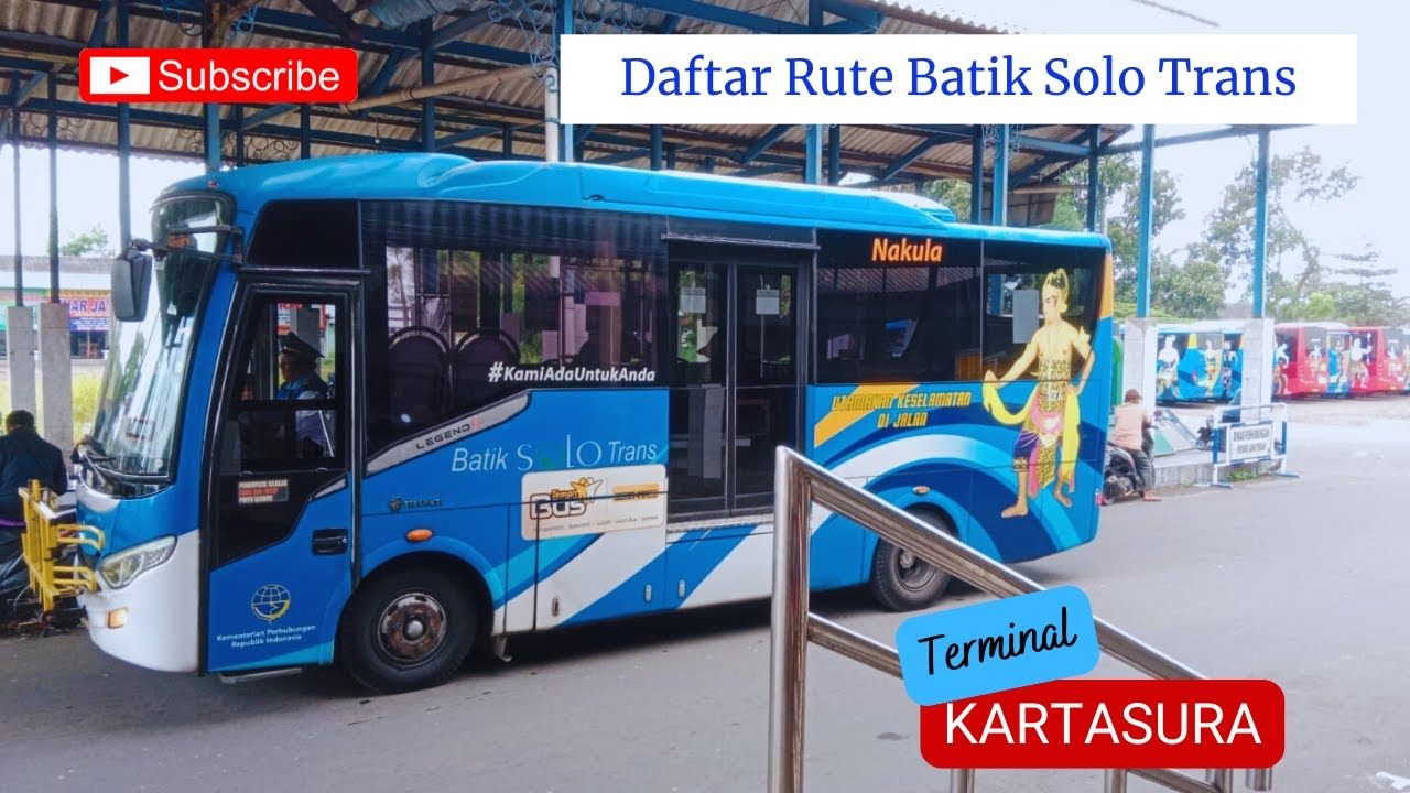 Daftar Rute Batik Solo Trans di Terminal Kartasura