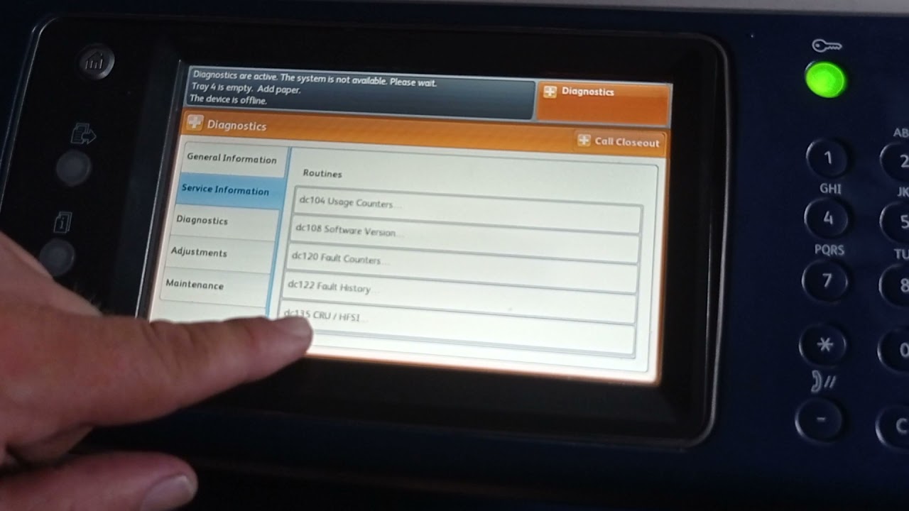COMO REALIZAR RESET DE FUSOR XEROX 7220 - 7225 Y RESET DE OTROS SUMINISTROS