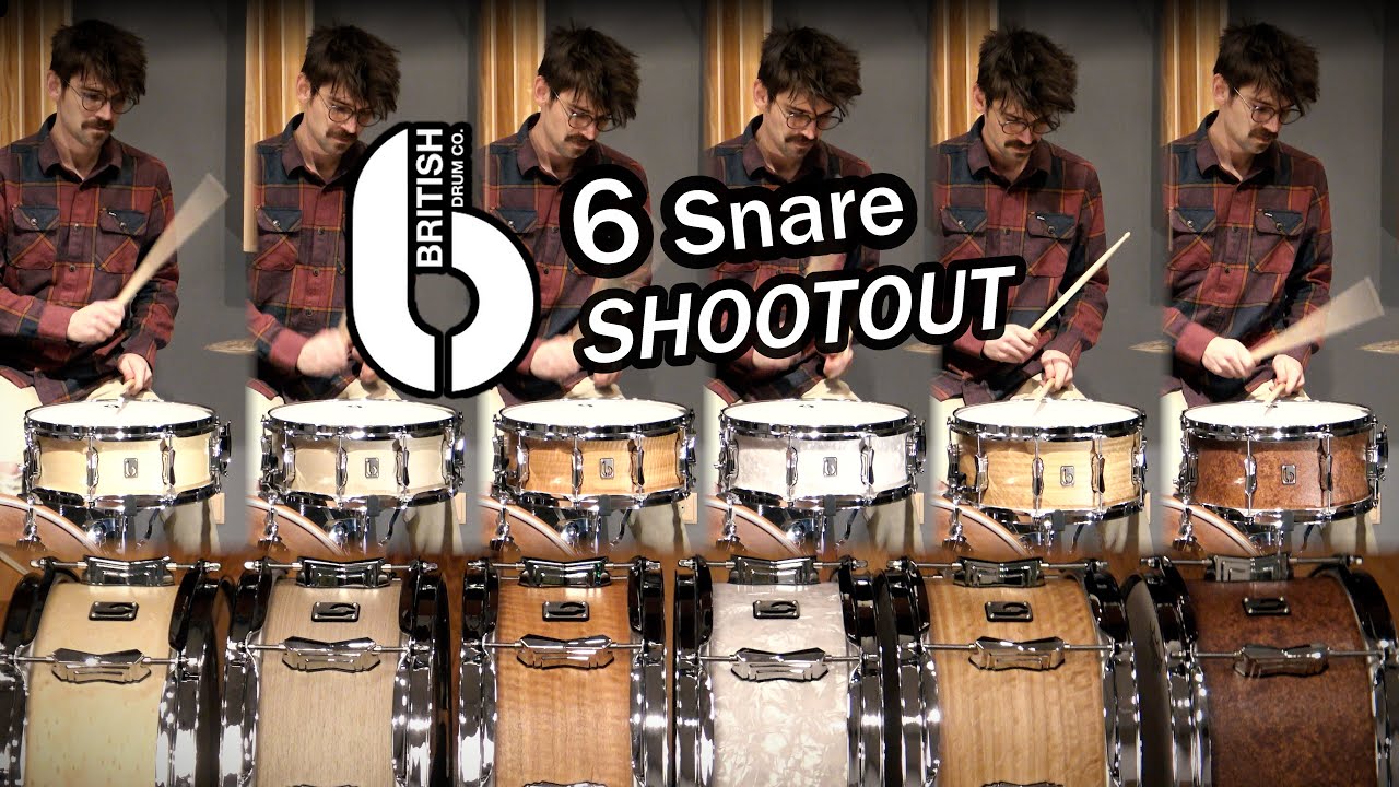 British Drum Co - Snare Drum Shootout! 6 DRUMS & A KIT