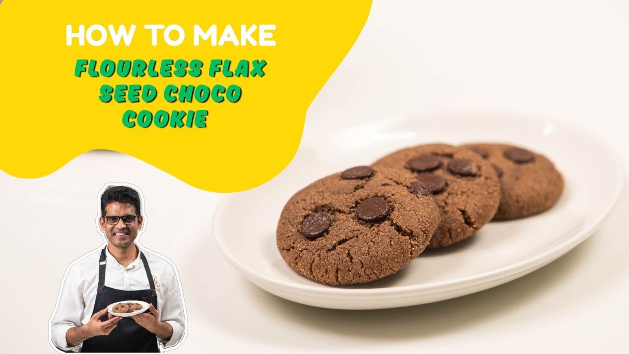 How to Make Flourless  Flax seed Cookies- I Eggless I Healthy Cookies