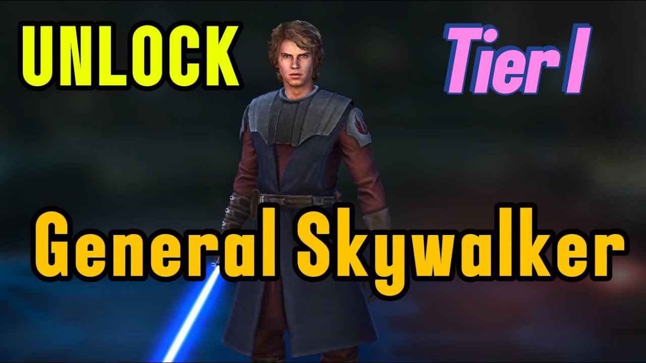 General Anakin Skywalker Journey – Tier 1 Ship Battle Play Through | SWGOH