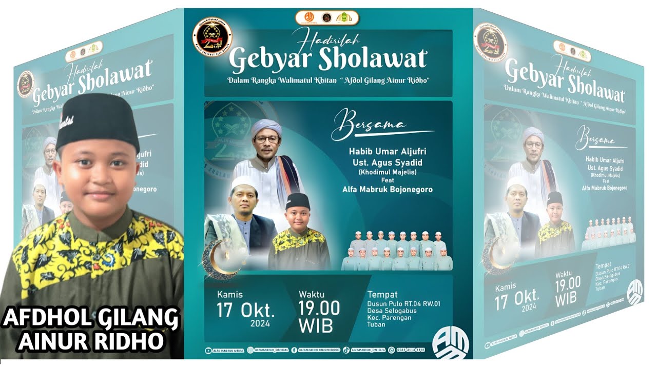 GEBYAR SHOLAWAT WALIMATUL KHITAN ANANDA AFDHOL GILANG AINUR RIDHO PUTRA BAPAK ROFIQ
