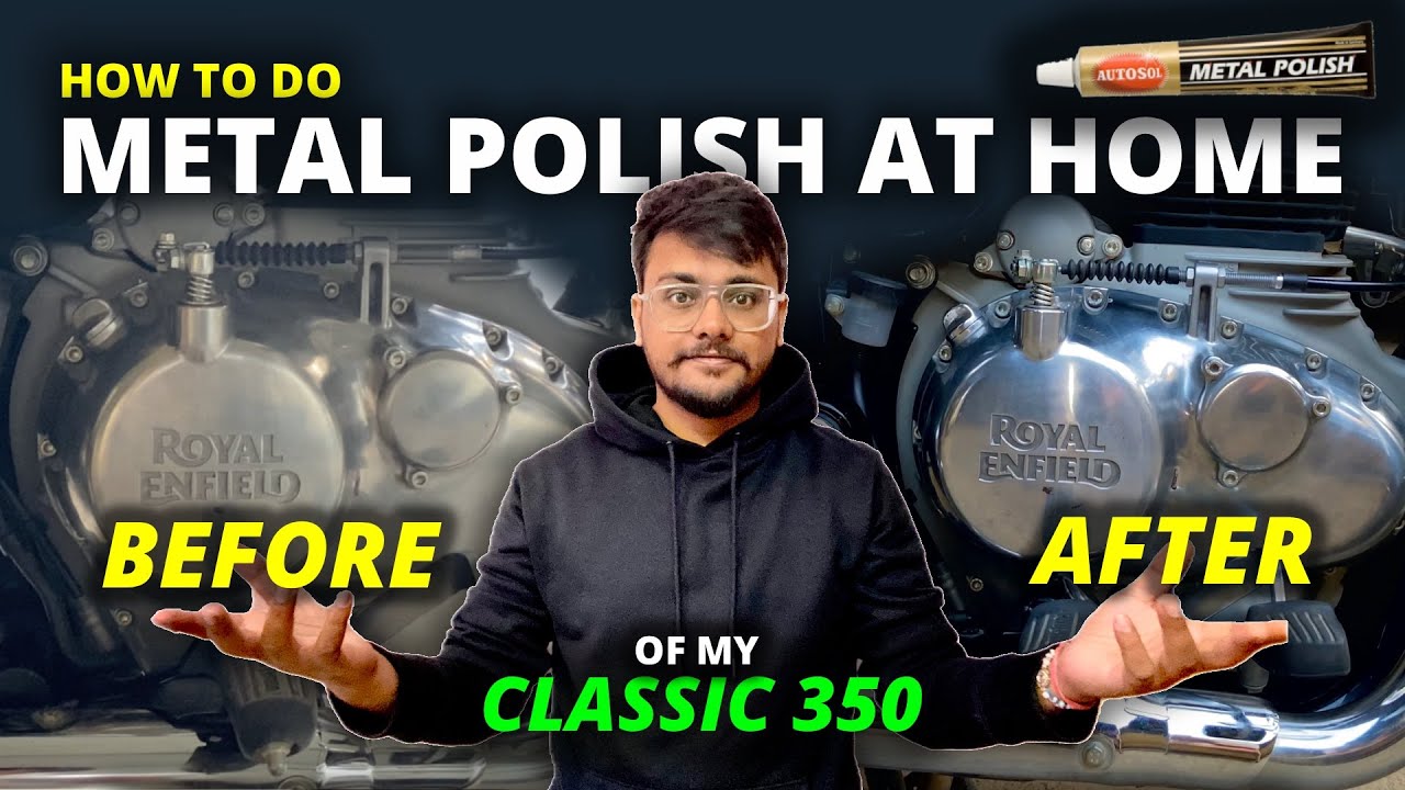 Engine Polish at Home | 100% Results of Autosol Metal Polish | Chrome Maintenance