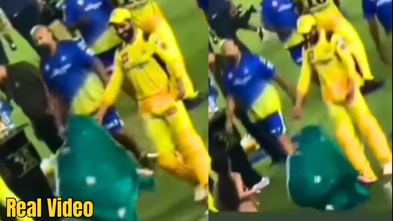 Ravindra Jadeja Wife Raviba Touches The Feet Of Him After Csk Vs Gt Match ||