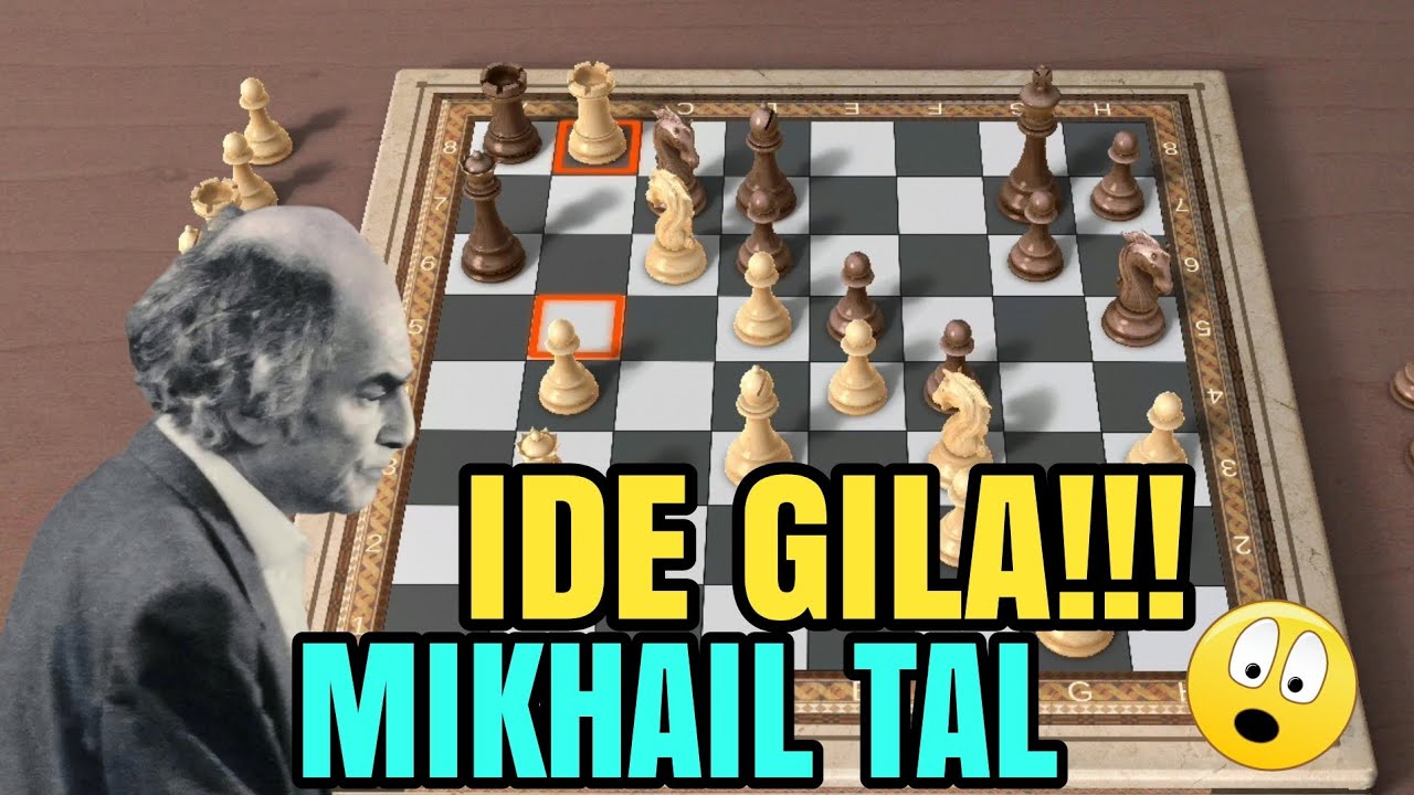 IDE GILA DAN MEMATIKAN! LANGKAH LANGKAHNYA! mikhail tal vs hjartarson Johann 1987