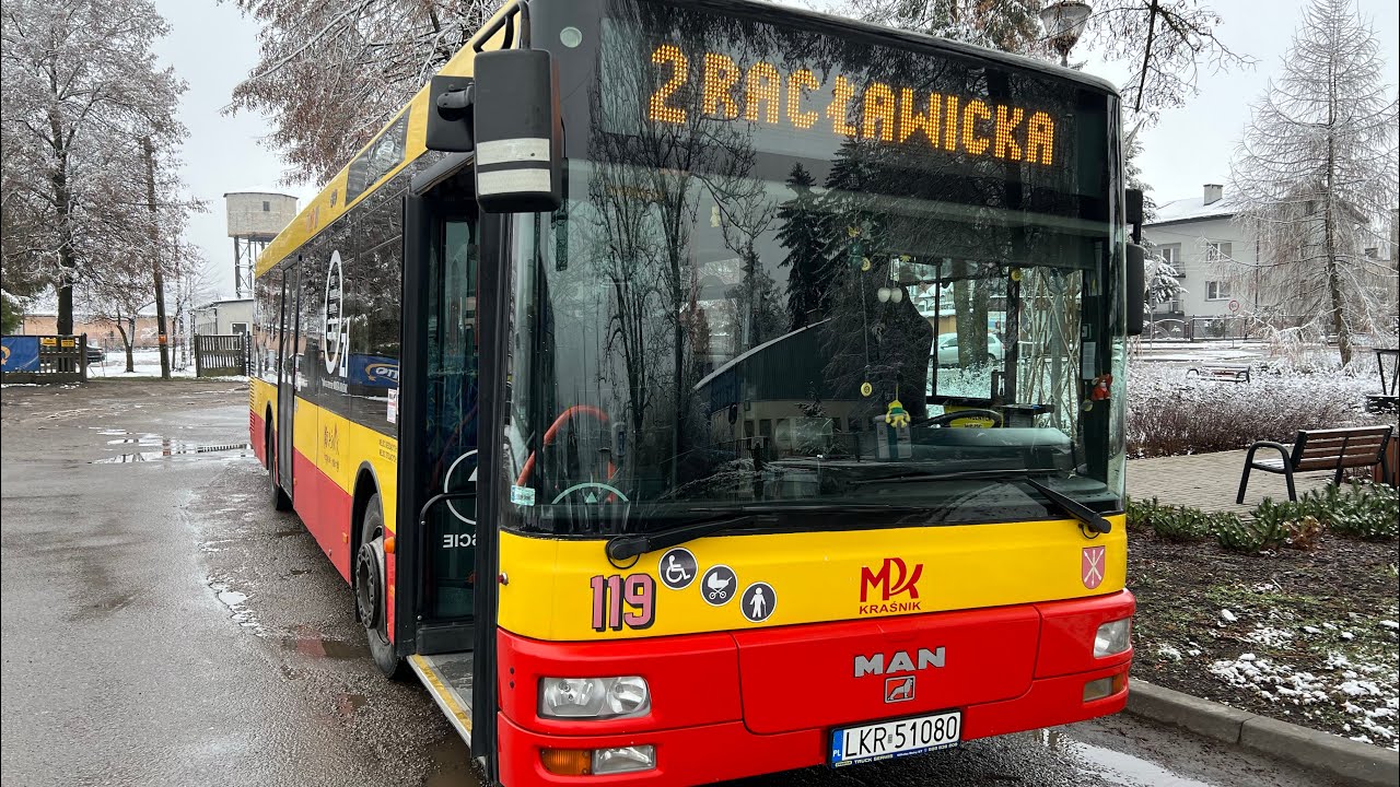 Za kierownicą MANa NL223 z MPK Kraśnik linia 2 Dworzec PKP - Racławicka