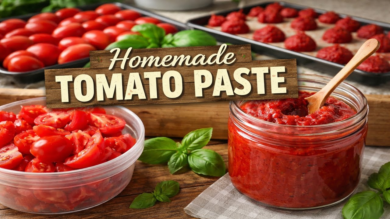 How to Make Homemade Tomato Paste | Easy Tomato Preservation