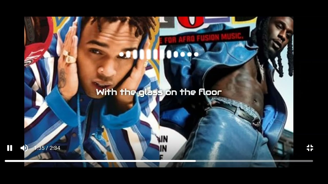**AYO TESTED & APPROVED LYRIC VIDEO** BURNA BOY CHRIS BROWN REMIX TIKTOK INSTA