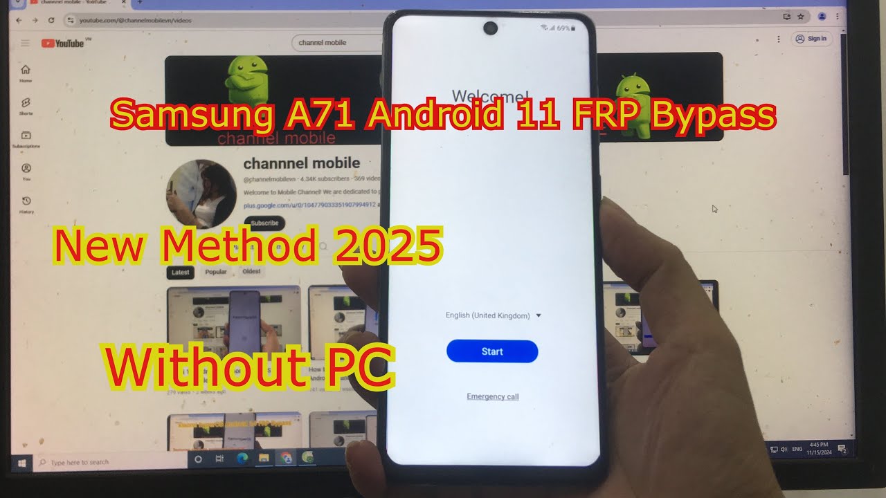 Samsung A71 Android 11 FRP Bypass - 2025 Easy Method | Remove Google Lock