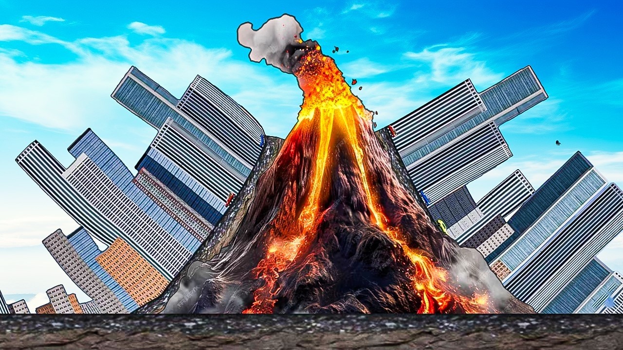 When volcanos swallow a city whole