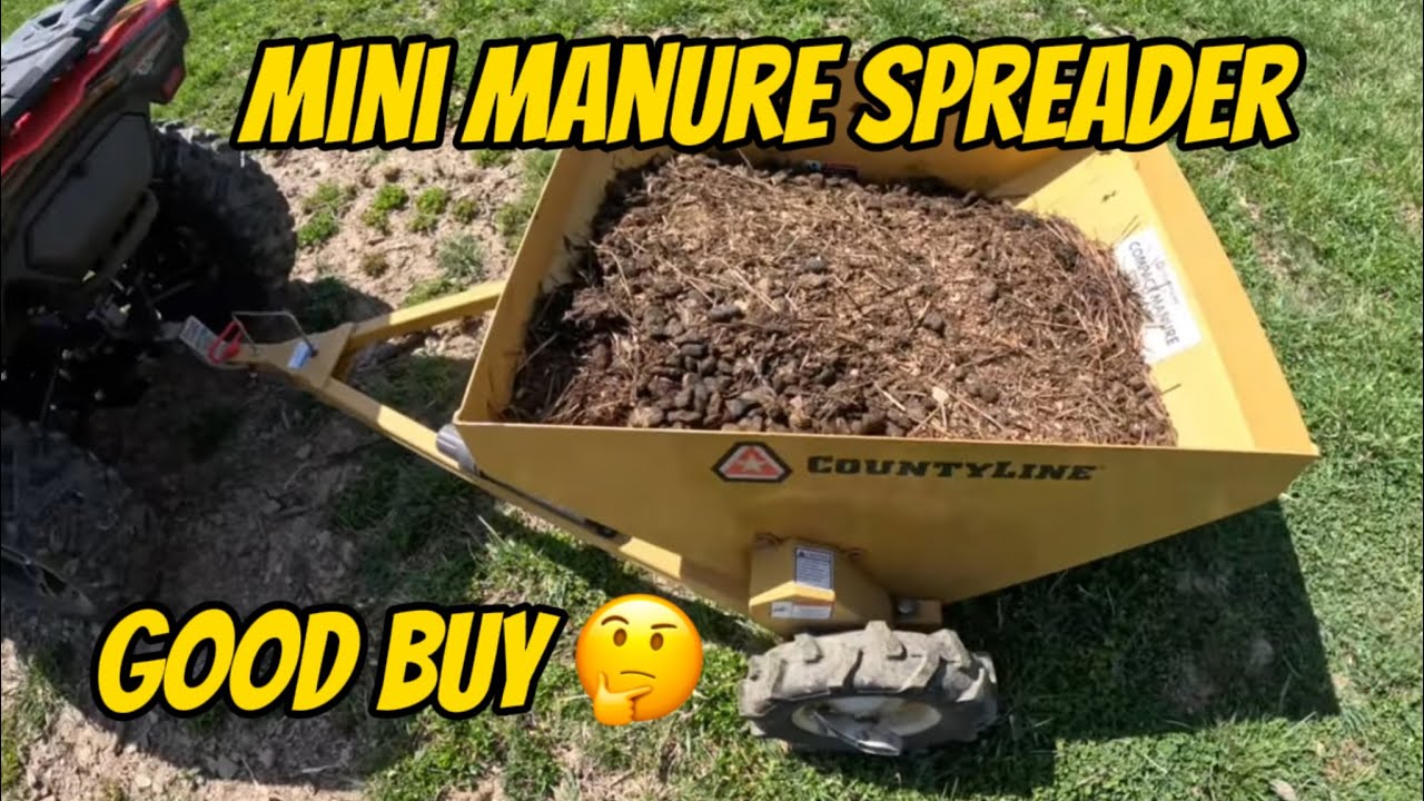 County line Mini manure spreader #manure