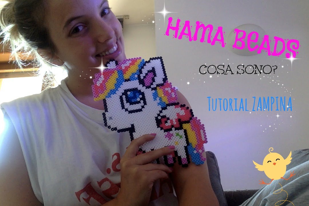 HAMA BEADS|| tutorial Zampina