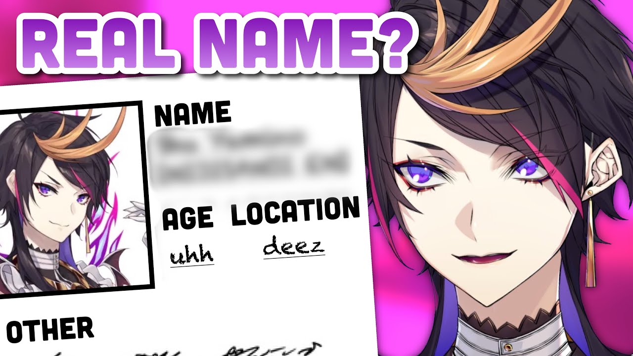 Shu Yamino confirms his REAL name?? (not really pls this is for funny)